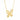 Pendentif diamant papillon taille ronde 0,30 carat serti griffes en or jaune 