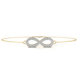 0.63 Carat Diamond Infinity Bracelet in Gold for Women