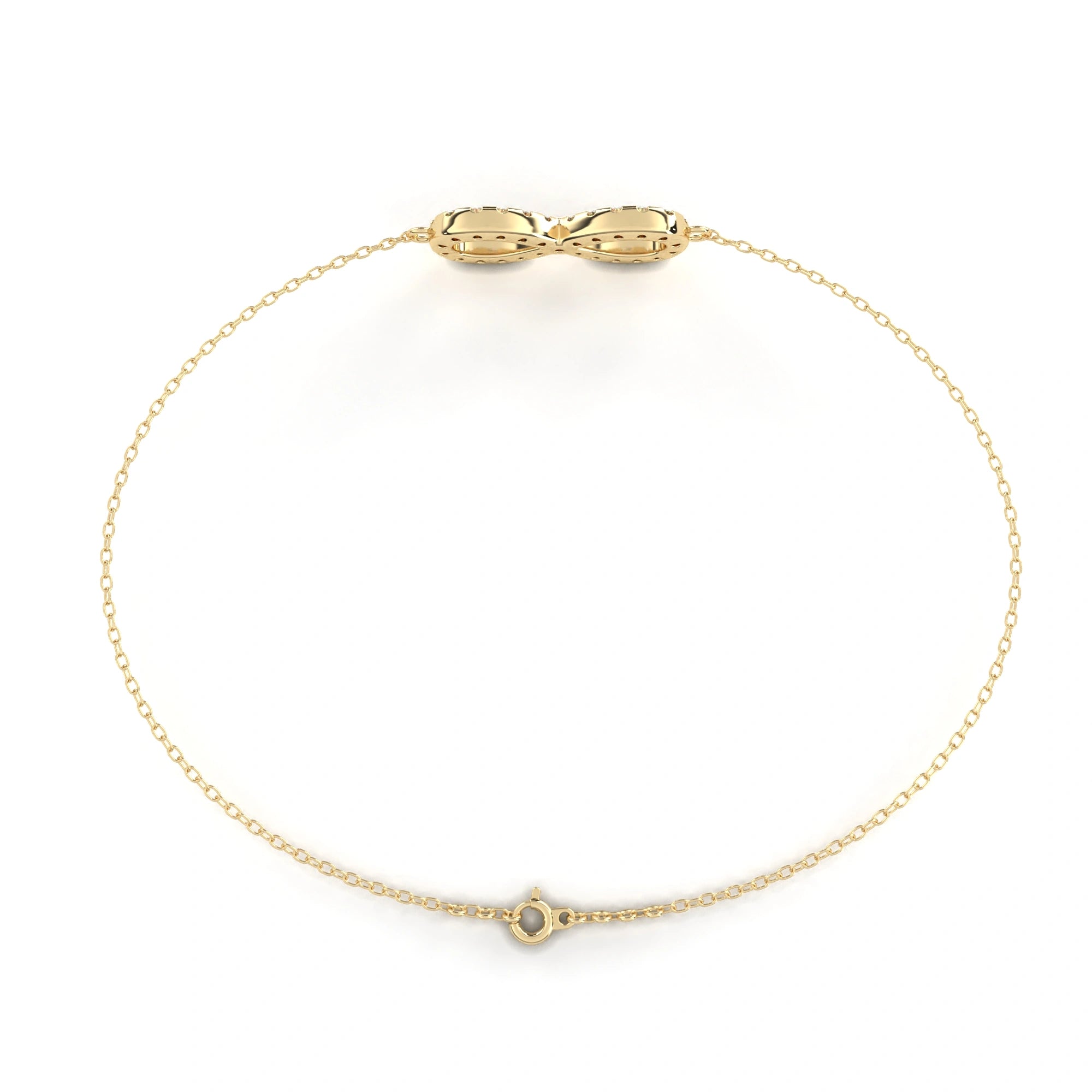 0.63 Carat Diamond Infinity Bracelet in Gold for Women