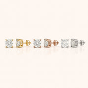 0.50 CT to 5 CT Cushion Cut Diamond Earrings