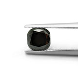 1 Carat Cushion Cut Natural Black Diamond