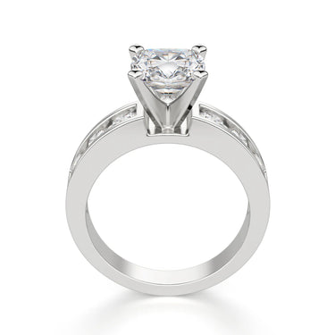 1.60 Carat Cushion Cut Lab Diamond 4 Prong Setting Engagement Ring in White Gold