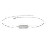 0.50 Ct Round Cut Bar Setting Diamond Bracelet In White Gold