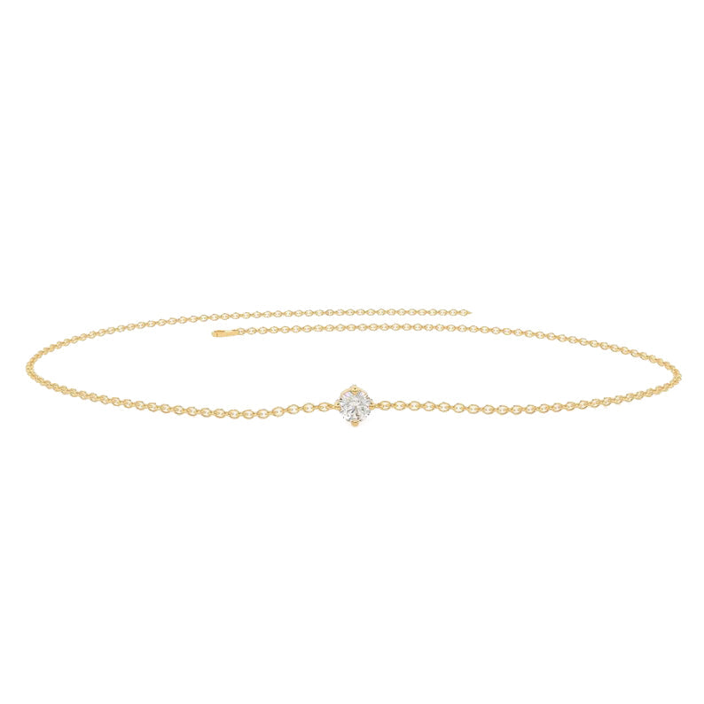 2 Ct Round Cut Prong Set Solitaire Lab Diamond Bracelet