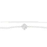 2 Carat Round Cut Solitaire Lab Diamond Bracelet In White Gold