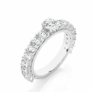 2.55 Ct Round Cut Solitaire Diamond Ring White Gold