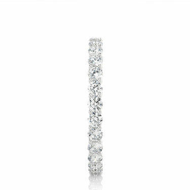1.15 Ct Round Cut Prong Setting Diamond Eternity Band In White Gold