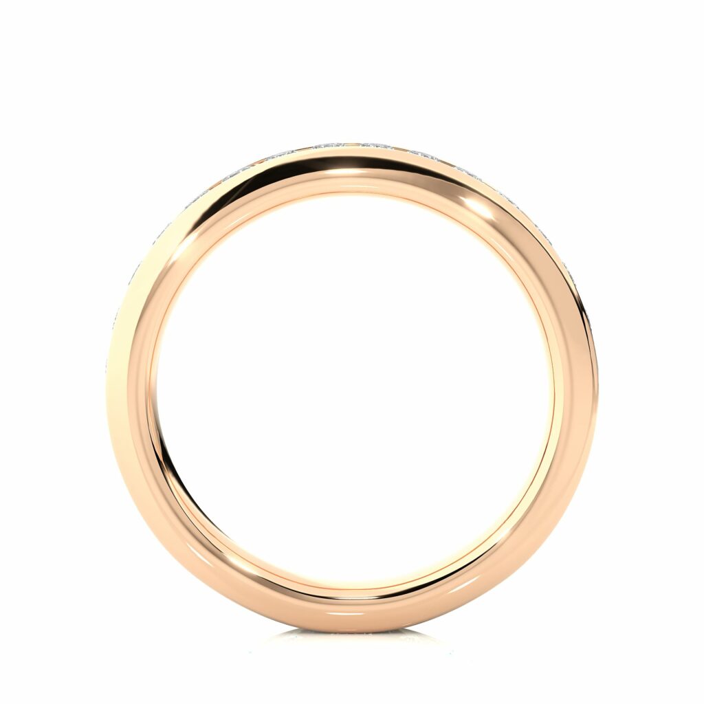 1.12 Ct Round Cut Channel Set Diamond Eternity Wedding Band