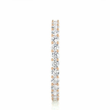 1.05 Ct Round Cut Shared Prong Diamond Eternity Band In Rose Gold