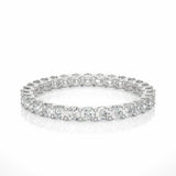 1.05 Ct Round Cut Prong Set Diamond Eternity Band In Yellow Gold