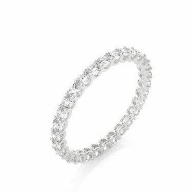 1.05 Ct Round Cut Shared Prong Diamond Eternity Band In White Gold
