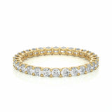 1.15 Ct Round Cut Prong Setting Lab Diamond Eternity Band