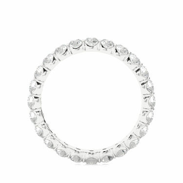 1.10 Ct Round Cut Bar Setting Lab Diamond Eternity Wedding Band In White Gold