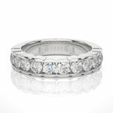 1 Ct Channel Setting Lab Diamond Wedding Band In White Gold