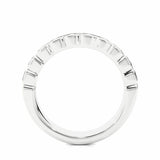 1 Ct Channel Setting Lab Diamond Wedding Band In White Gold