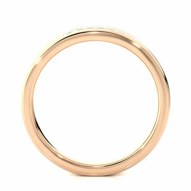 0.50 Carat Double Raw Channel Setting Diamond Band In Rose Gold