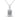 2 Carat Emerald Cut Bezel Setting Solitaire Lab Diamond Pendant in White Gold