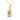 2 Carat Emerald Cut Bezel Setting Solitaire Lab Diamond Pendant in Yellow Gold