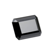 9 X 7 Mm Emerald Cut Natural Black Diamond
