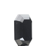 0.65 Carat 6X4 Mm Emerald Cut Black Diamond