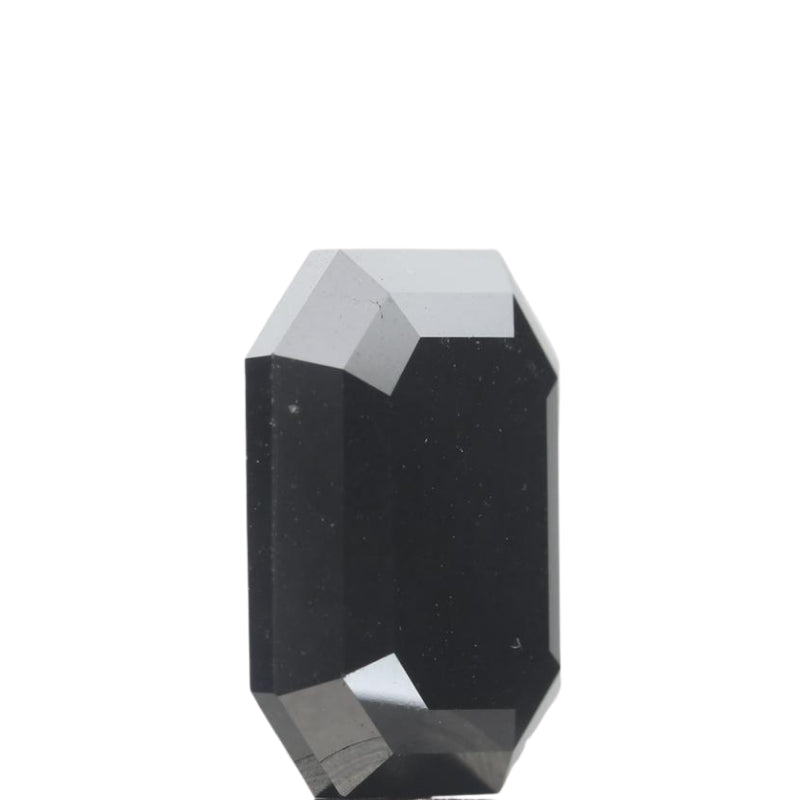 Natural 8 X 6 Mm Black Diamond Emerald Cut