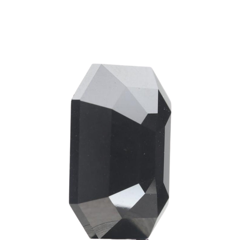 2 Carat Natural Emerald Cut Black Diamond