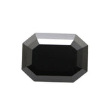 3 Carat Emerald Cut Natural Black Diamond