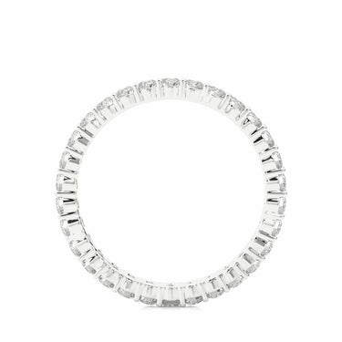 0.90 Ct Round Cut Prong Setting Diamond Eternity Wedding Band In White Gold