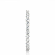 1.05 Ct Round Cut Prong Set Lab Diamond Eternity Wedding Band Eternity Wedding Rings