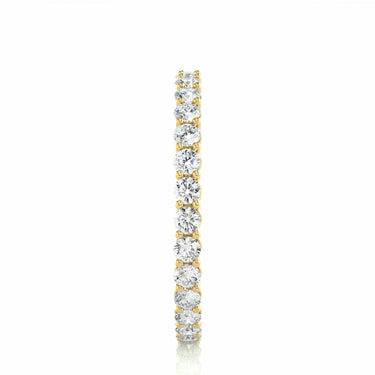 0.90ct Round Diamond Eternity Wedding Band Crafted In Yellow Gold