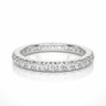 1.05 Ct Round Cut Prong Set Lab Diamond Eternity Band in White Gold