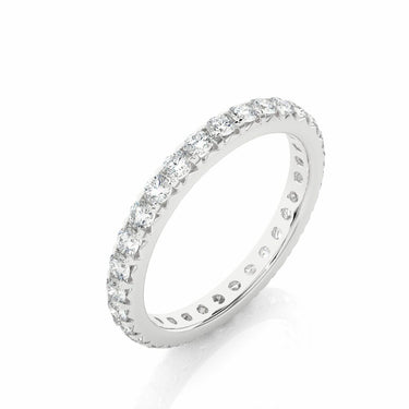1.05 Carat French Set Diamond Eternity Band in White Gold
