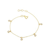 0.54 Carat Diamond Station Bracelet in Yellow Gold