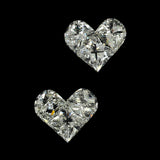 Heart Shaped Pie Cut Diamond For Fancy Earrings