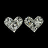 Heart Shaped Pie Cut Diamond For Fancy Earrings