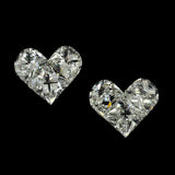 Heart Shaped Pie Cut Diamond For Fancy Earrings