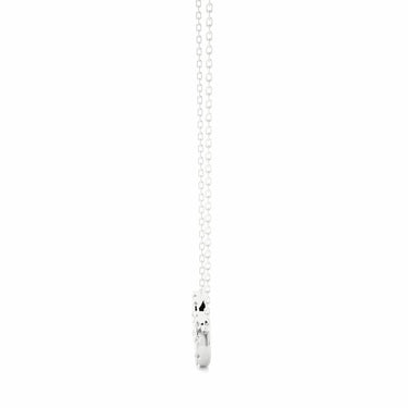 Pendentif infini en diamant de laboratoire serti de griffes rondes de 0,40 ct en or blanc 