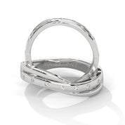 0.04 Ct Lab Diamond Women's Couple Band Set White Gold