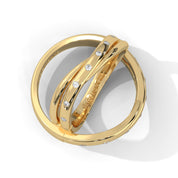 Lab Diamond Ring 24K Gold men