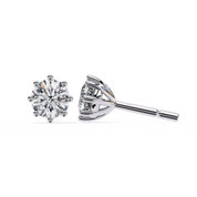 1.30 Ct Prong Set Diamond Stud Earrings for Women