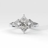 1.88 Ct Dutch Marquise Engagement Ring With Vintage Style