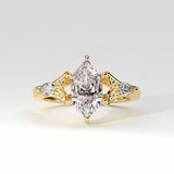 1.88 Ct Dutch Marquise Lab Diamond Vintage Ring