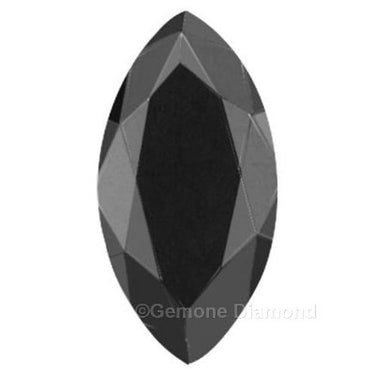 1.4 Carat 10 X 5 Mm Marquise Cut Black Diamond