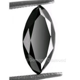 2.10 Carat 12 X 6 MM Marquise Cut Black Diamond