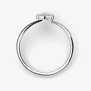 1 Ct Marquise Cut Diamond Promise Ring with Modern Open Band