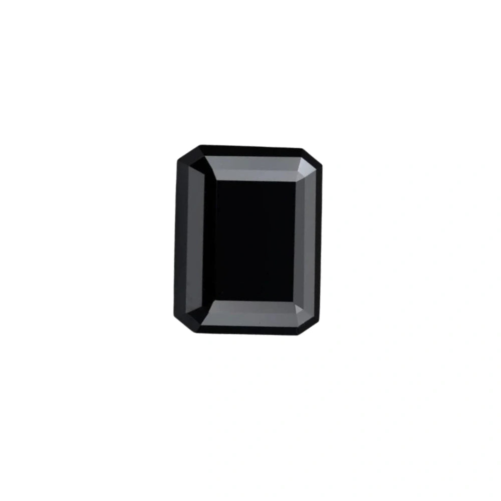2.50 Carat Emerald Cut Black Diamond For Sale