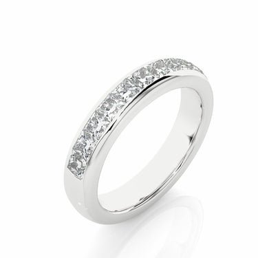 1.05 Carat Princess Cut Channel Setting Diamond Eternity Wedding Band In White Gold