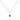 2 Carat Round Cut Prong Setting Black Diamond Pendant In Rose Gold