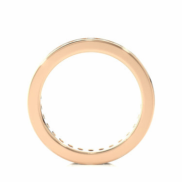 1.20 Carat Round Cut Channel Set Diamond Eternity Band In Rose Gold