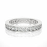 1.20 Carat Round Shaped Channel Set Lab Diamond Eternity Band In White Gold